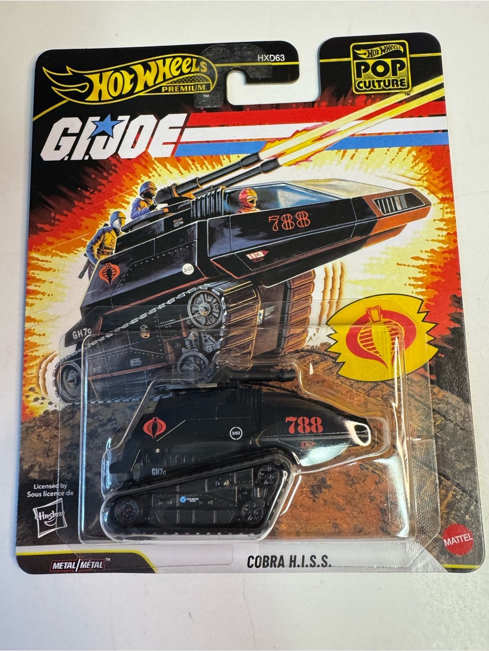 Hot Wheels Pop Culture G.I JOE ***COBRA H.I.S.S.***